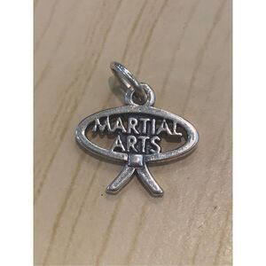 .925 Martial Arts Sterling Silver Jewelry Charm #sports